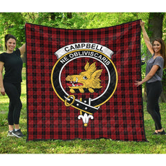 Campbell of Armaddie Tartan Crest Quilt
