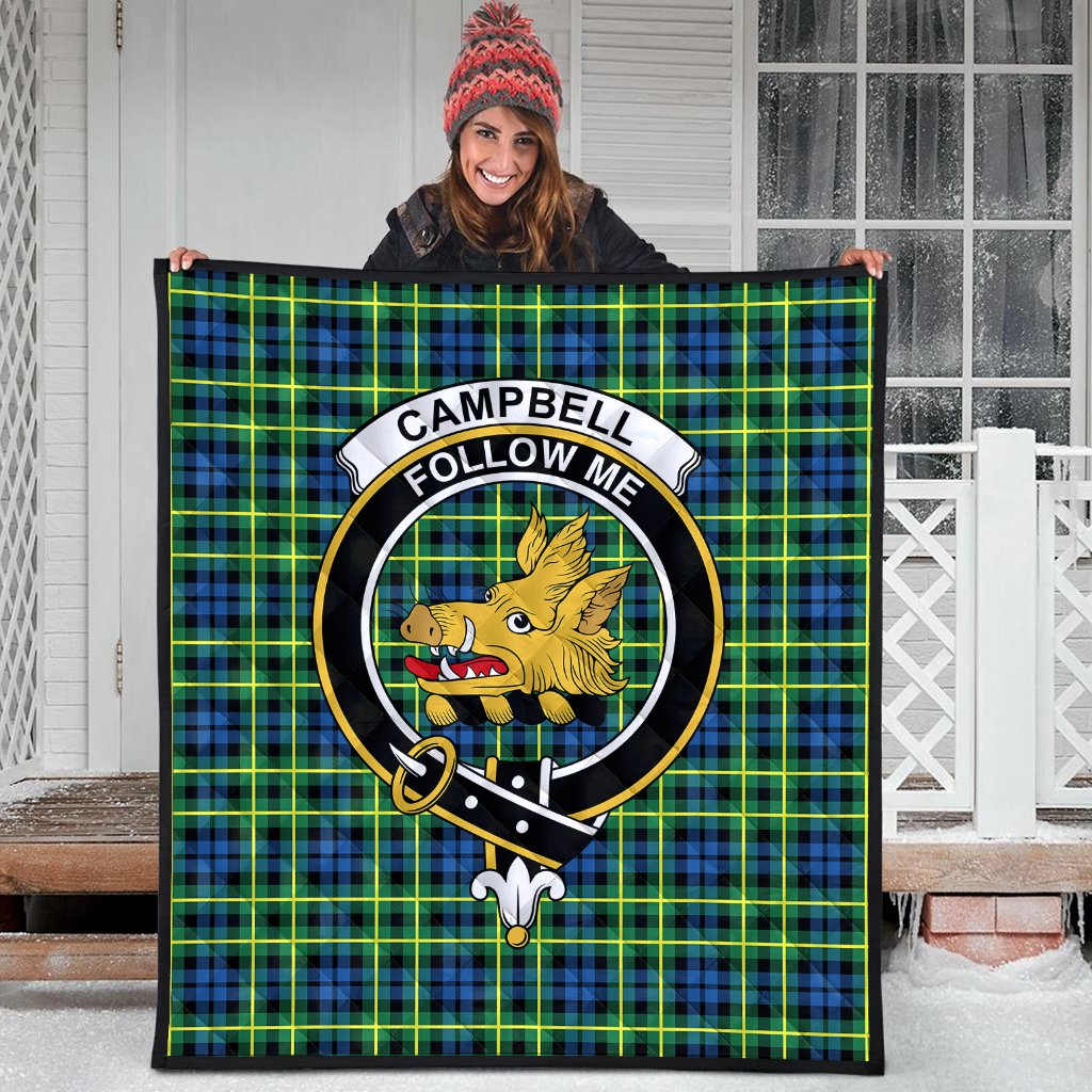 Campbell of Breadalbane Ancient Tartan Crest Quilt