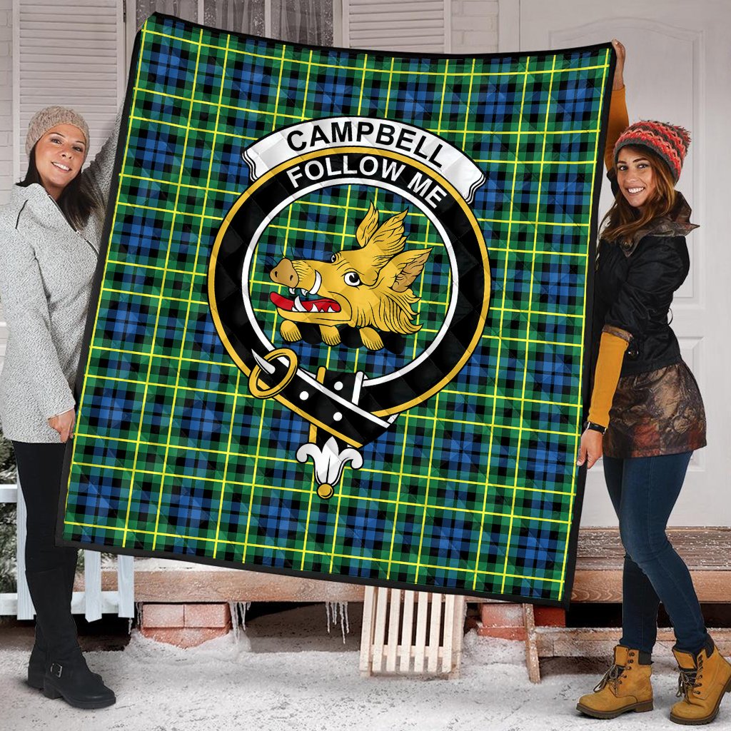 Campbell of Breadalbane Ancient Tartan Crest Quilt