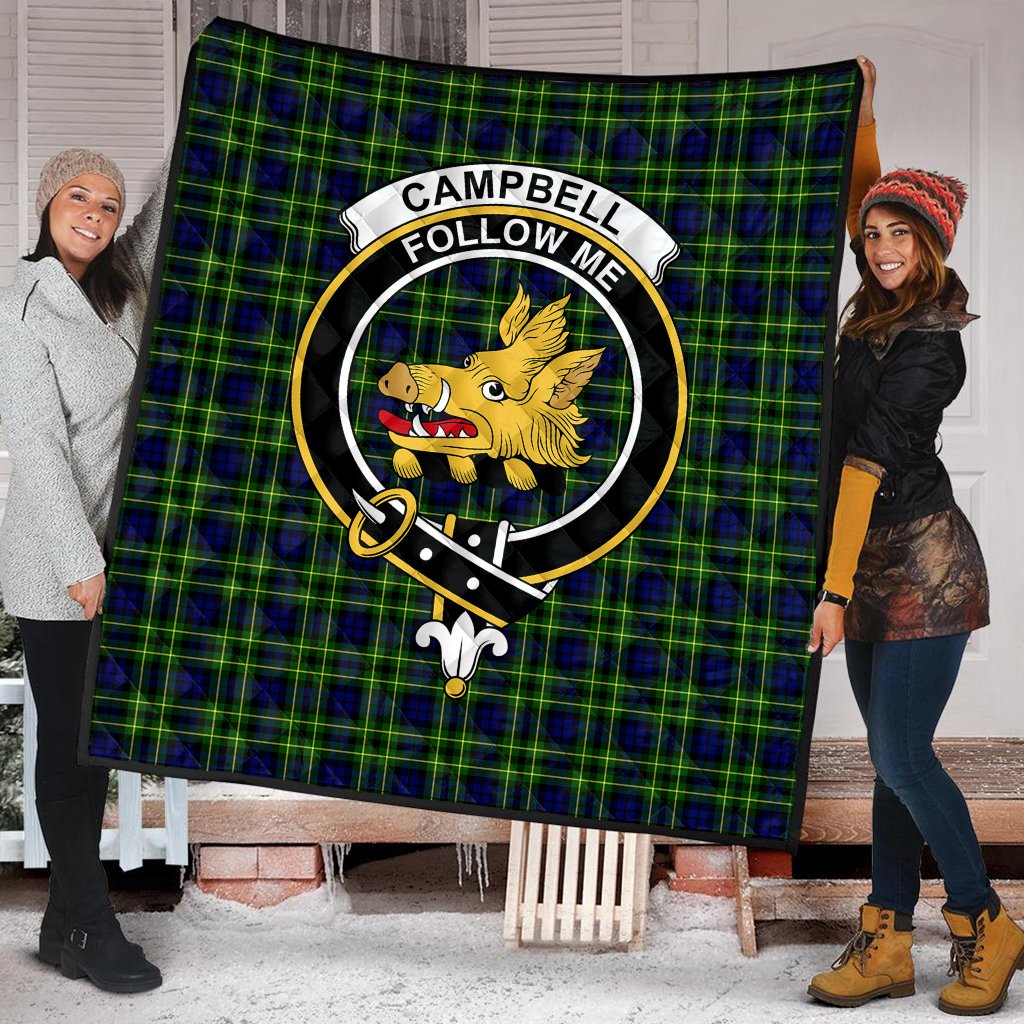 Campbell of Breadalbane Modern Tartan Crest Quilt