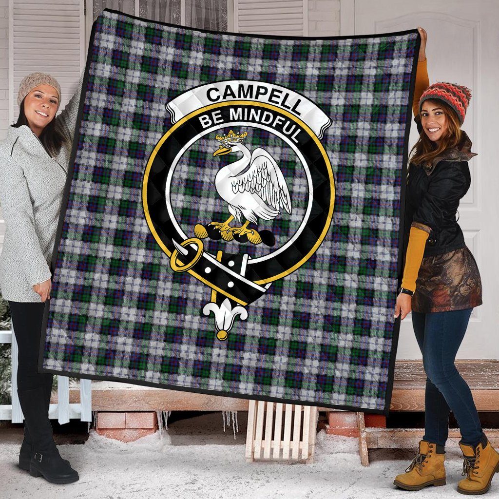 Campbell of Cawdor Dress Tartan Crest Quilt