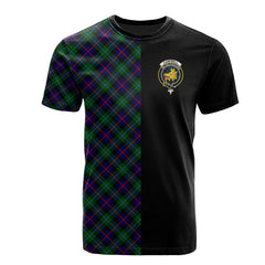 Campbell of Cawdor Modern Tartan T-Shirt Half of Me - Cross Style