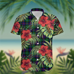 Campbell of Cawdor Tartan Hawaiian Shirt Hibiscus, Coconut, Parrot, Pineapple - Tropical Garden Shirt