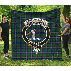 Carmichael Modern Tartan Crest Quilt