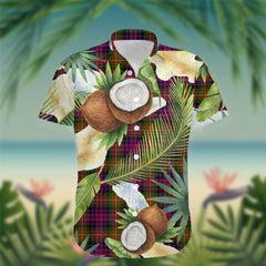 Carnegie Tartan Hawaiian Shirt Hibiscus, Coconut, Parrot, Pineapple - Tropical Garden Shirt