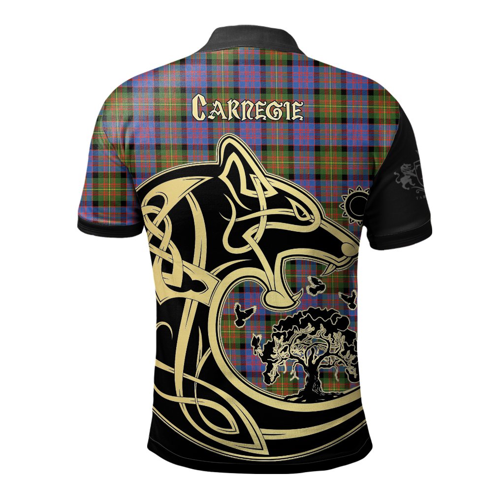 Carnegie Ancient Tartan Polo Shirt Viking Wolf