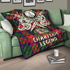 Charteris Tartan Crest Legend Gold Royal Premium Quilt