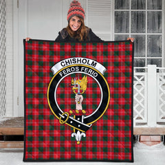 Chisholm Modern Tartan Crest Quilt