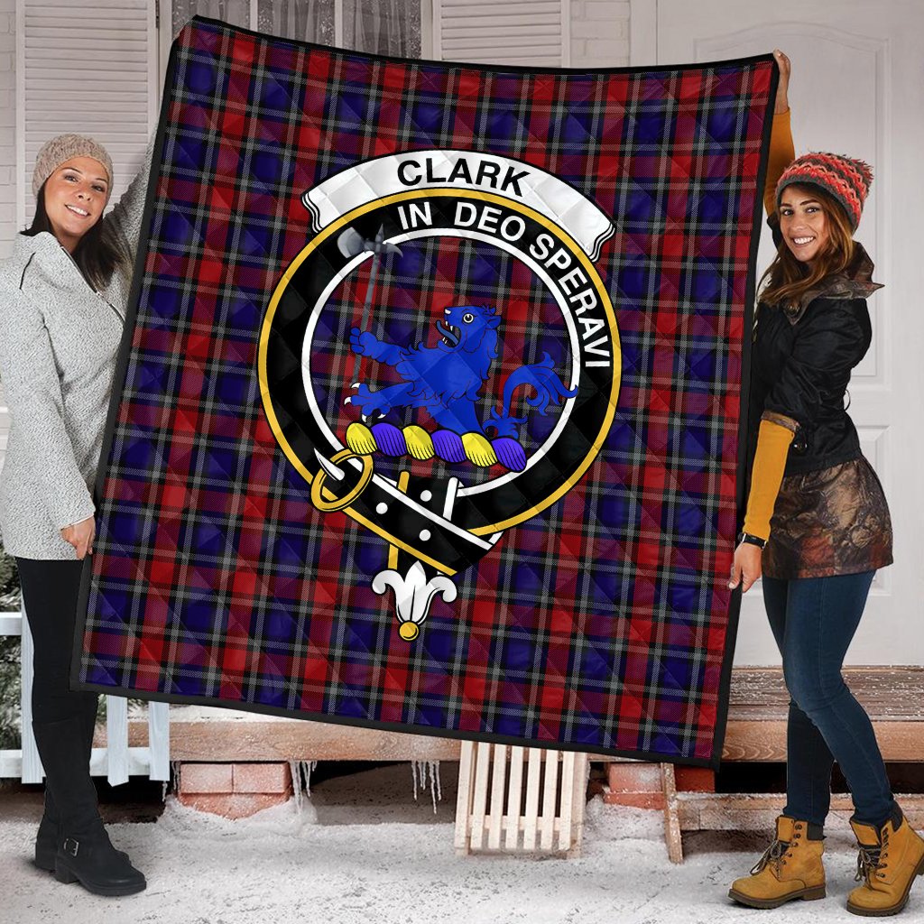 Clark (Lion) Tartan Crest Quilt