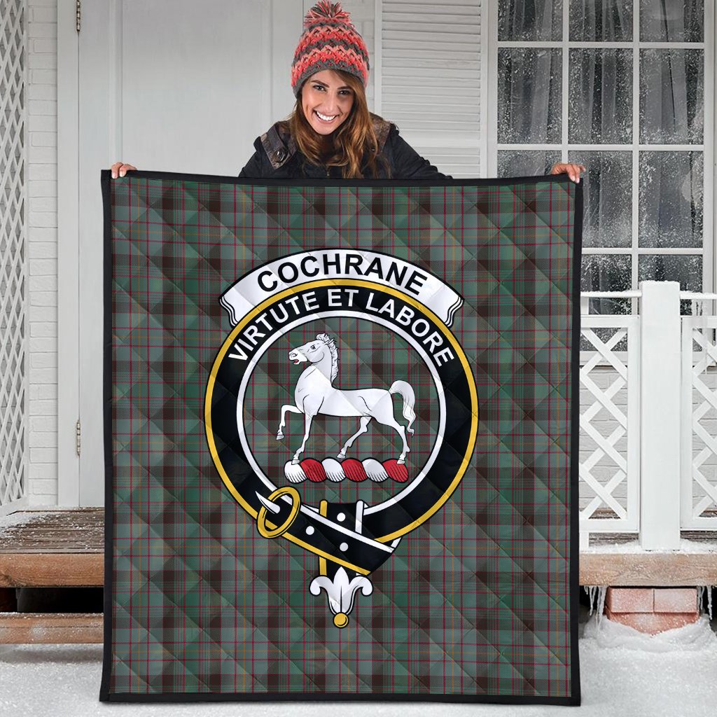 Cochrane Hunting Tartan Crest Quilt