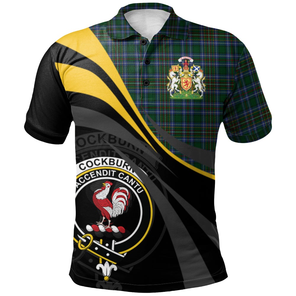 Cockburn 02 Tartan Polo Shirt - Royal Coat Of Arms Style