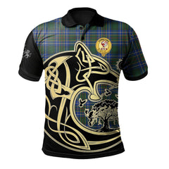 Cockburn Ancient Tartan Polo Shirt Viking Wolf