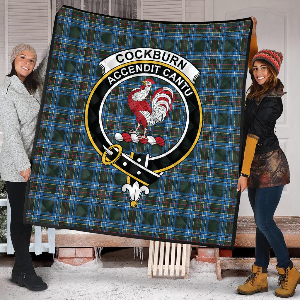 Cockburn Modern Tartan Crest Quilt