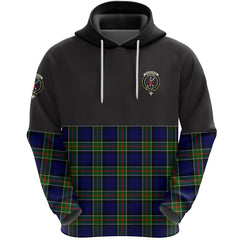 Colquhoun Modern Clan Half Of Tartan Hoodie