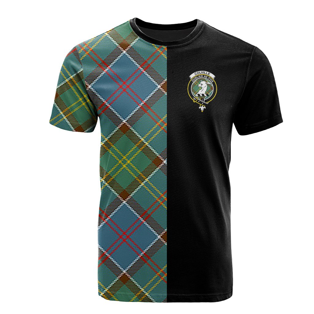 Colville Tartan T-Shirt Half of Me - Cross Style