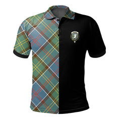 Colville Tartan Polo Shirt Half of Me - Cross Style