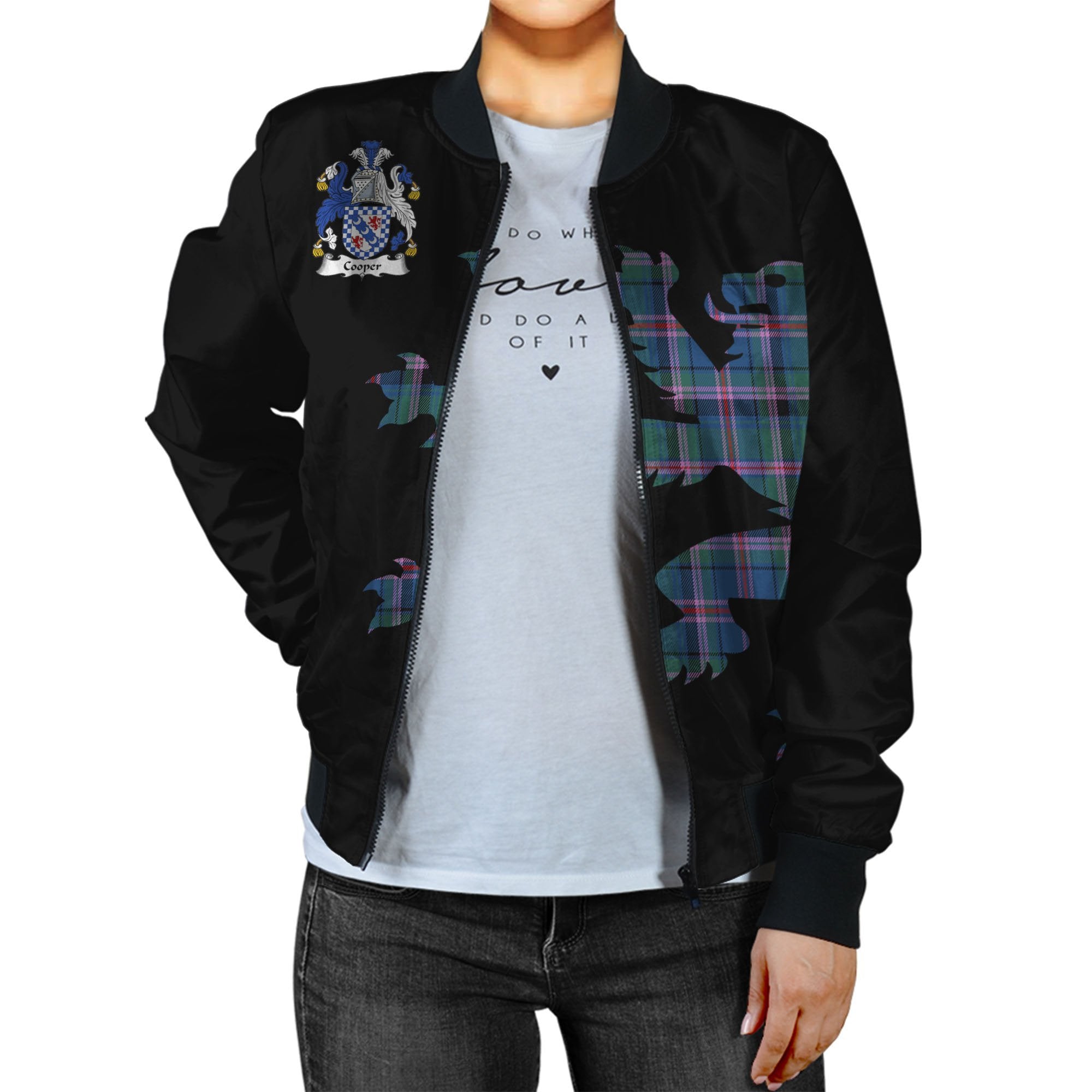 Cooper Ancient Tartan Bomber Jacket Lion & Thistle