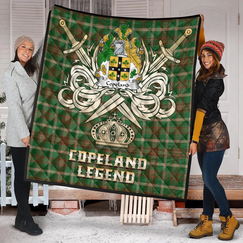 Copeland Tartan Crest Legend Gold Royal Premium Quilt