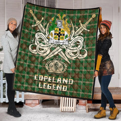 Copeland Tartan Crest Legend Gold Royal Premium Quilt