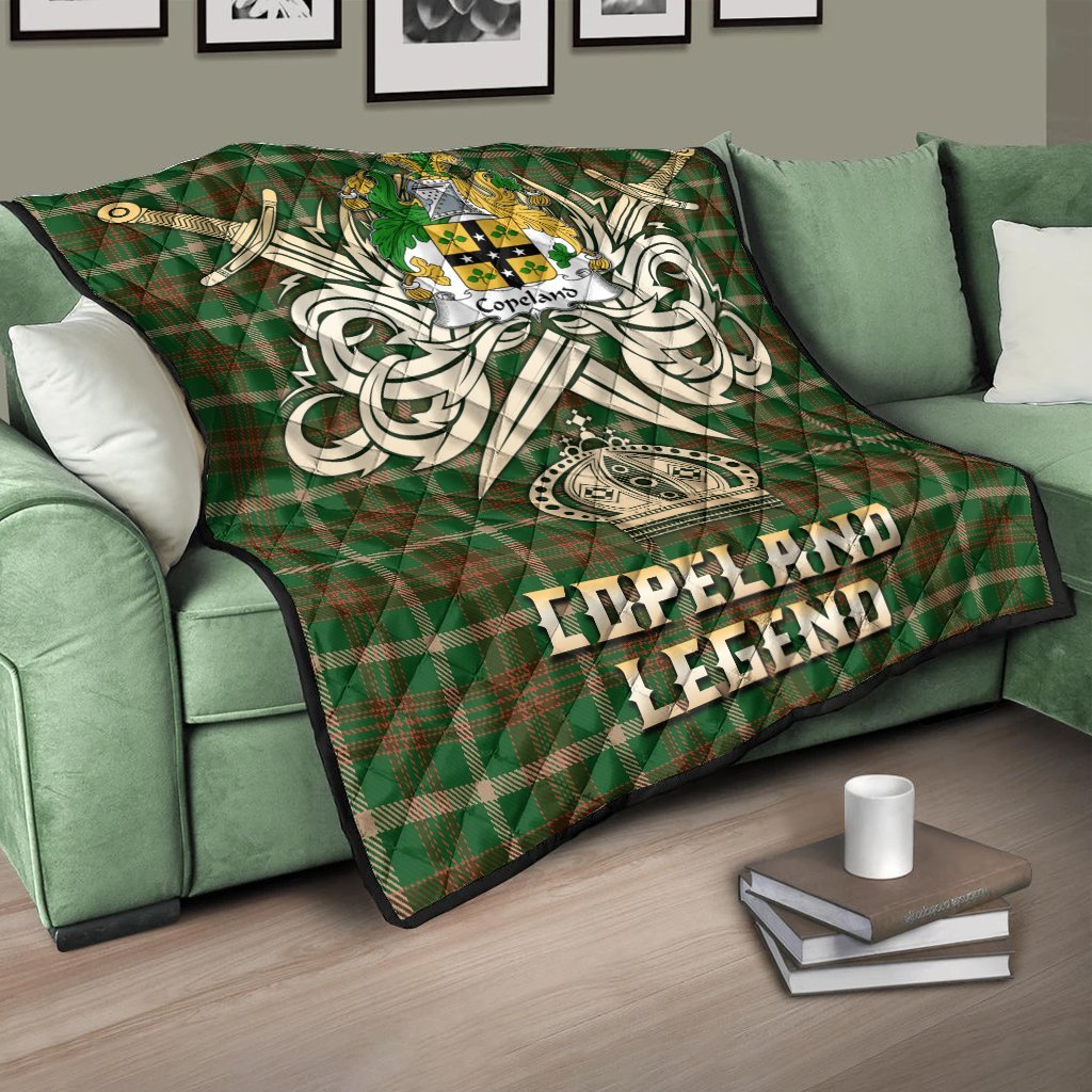 Copeland Tartan Crest Legend Gold Royal Premium Quilt