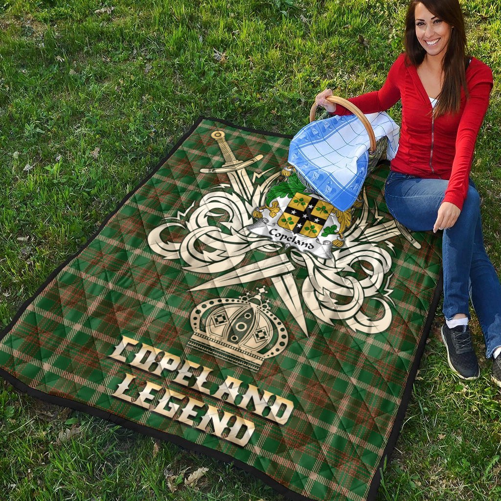 Copeland Tartan Crest Legend Gold Royal Premium Quilt