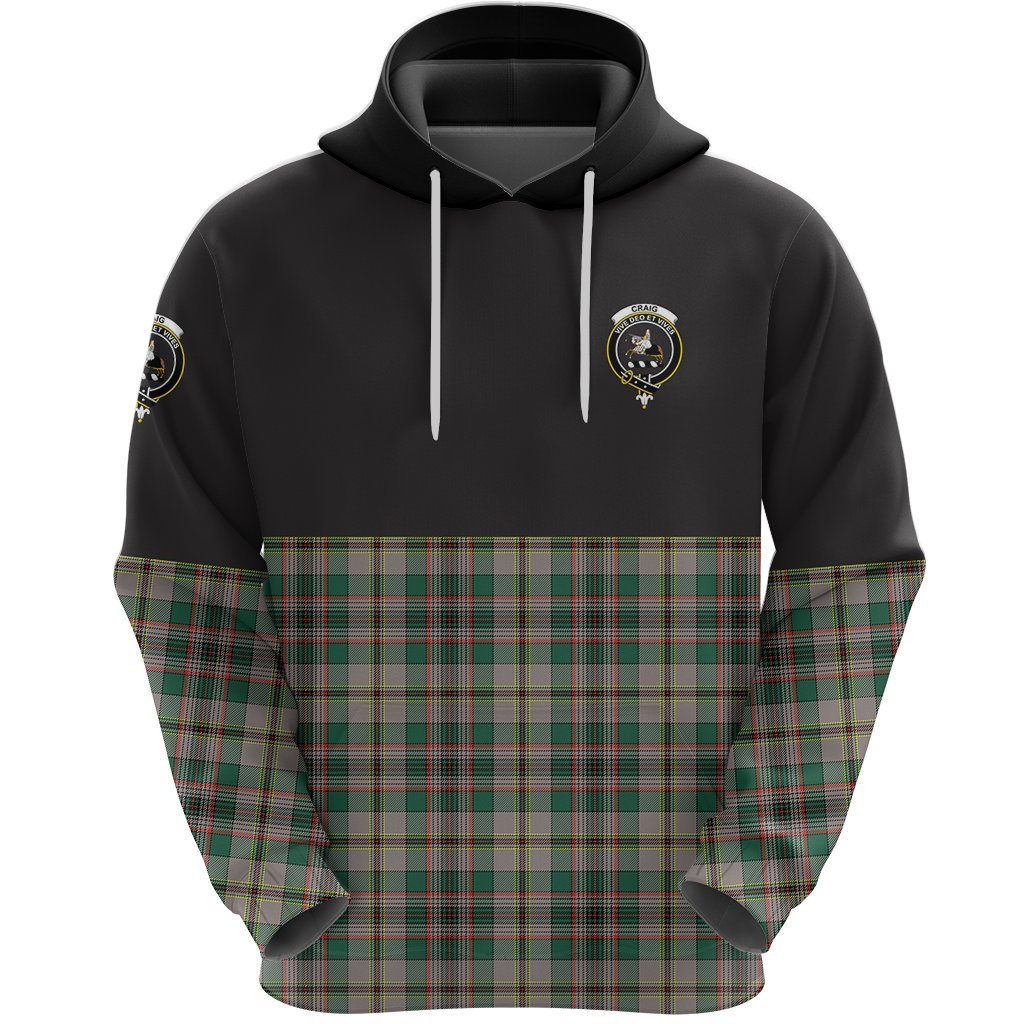 Craig Ancient Clan Half Of Tartan Hoodie