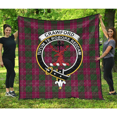 Crawford Tartan Crest Quilt