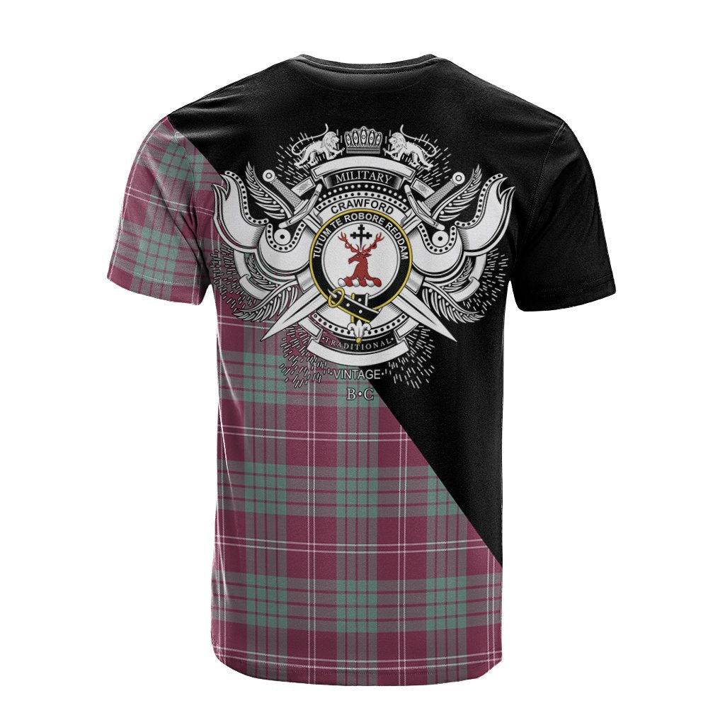 Crawford Ancient Tartan - Military T-Shirt