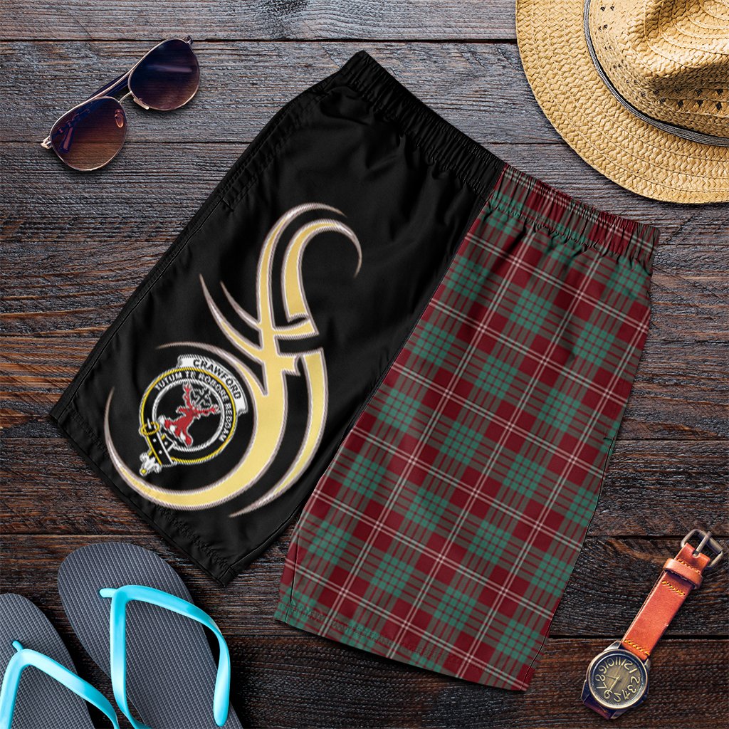 Crawford Modern Tartan Crest Men's Short PM8