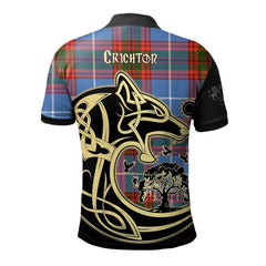 Crichton Tartan Polo Shirt Viking Wolf