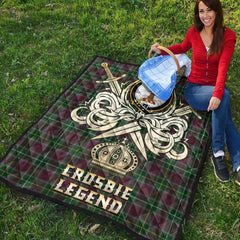 Crosbie Tartan Crest Legend Gold Royal Premium Quilt
