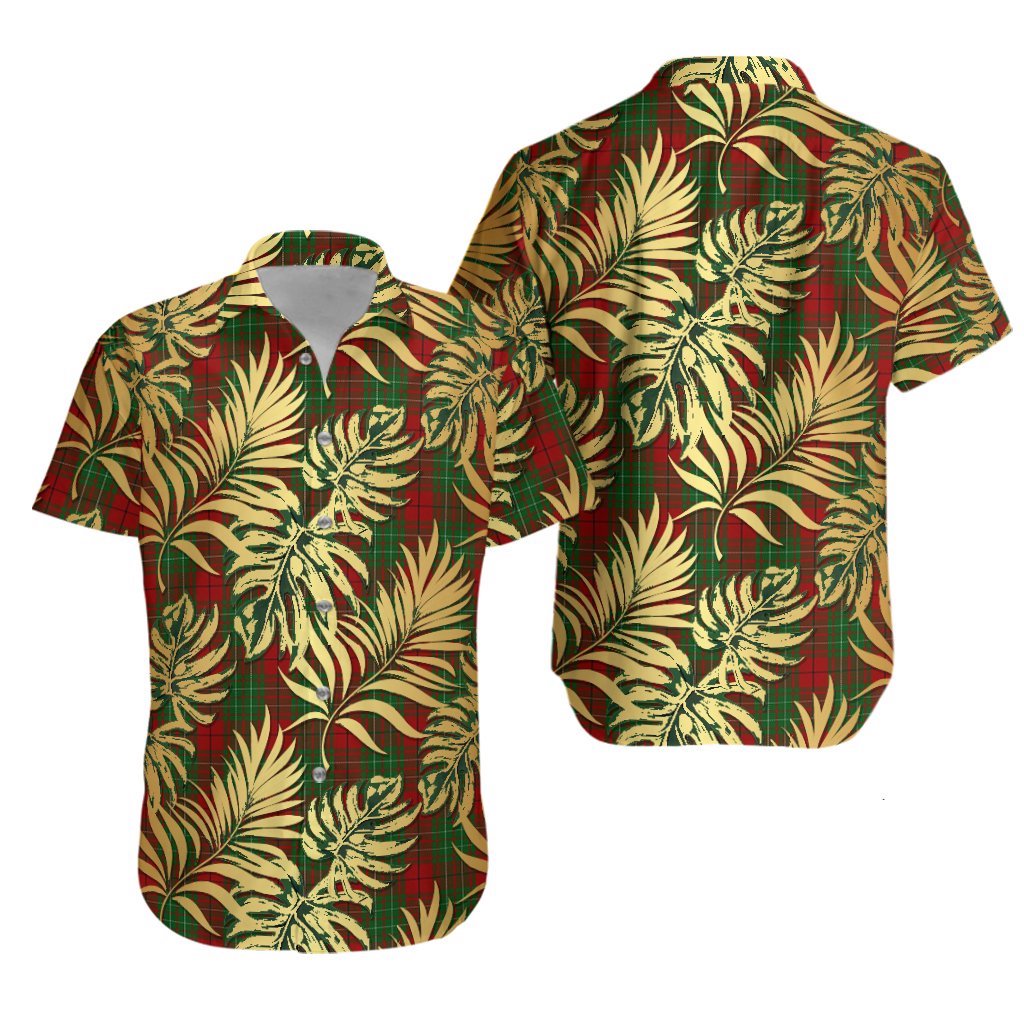 Cumming 2 Tartan Vintage Leaves Hawaiian Shirt