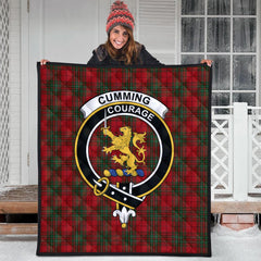 Cumming Comyn Tartan Crest Quilt