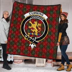 Cumming Comyn Tartan Crest Quilt