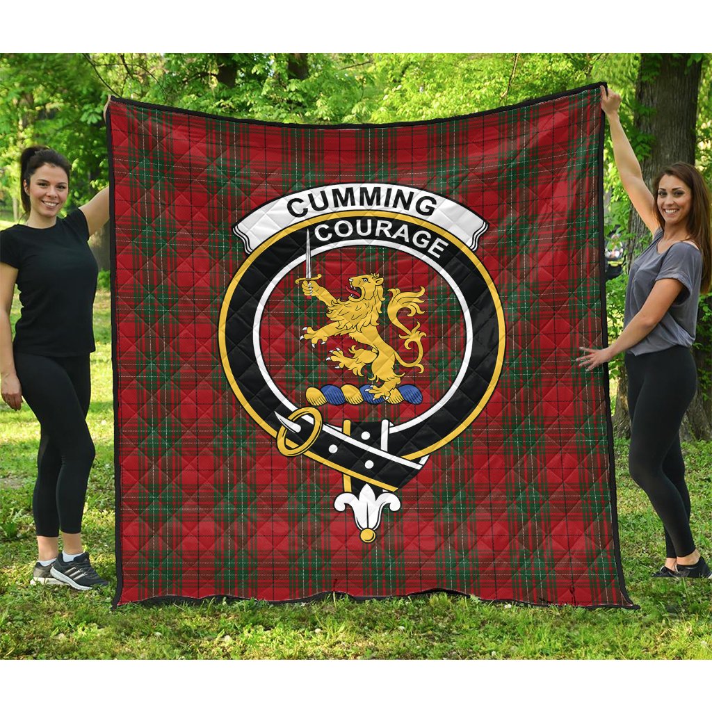 Cumming Comyn Tartan Crest Quilt