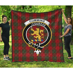 Cumming Comyn Tartan Crest Quilt