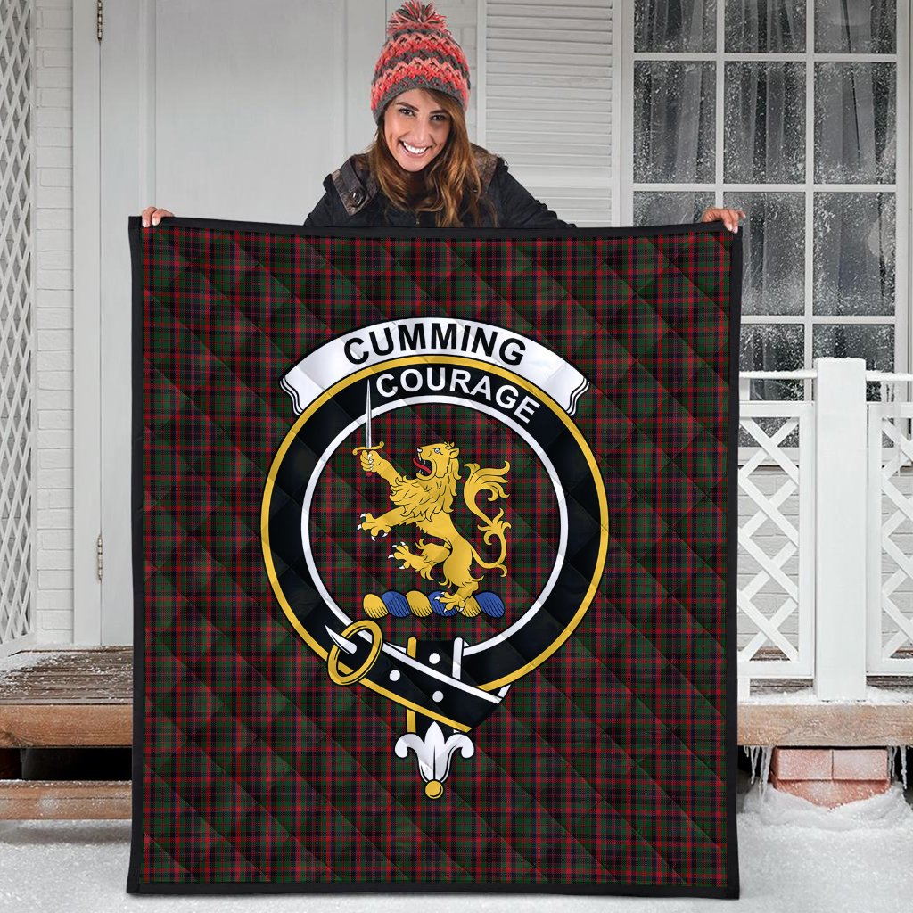 Cumming Comyn Buchan Tartan Crest Quilt