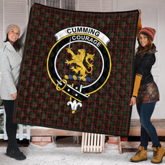 Cumming Comyn Buchan Tartan Crest Quilt