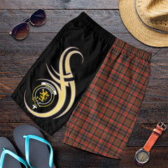 Cumming Hunting Weathered Tartan Crest Men's Short PM8
