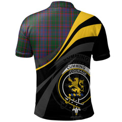 Cumming of Glenorchy Tartan Polo Shirt - Royal Coat Of Arms Style