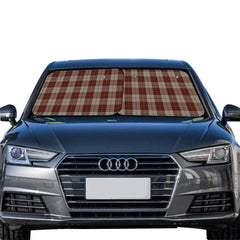Cunningham Burgundy Dancers Tartan Car Sun Shade - 2 Pieces