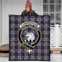 Cunningham Dress Blue Dancers Tartan Crest Quilt