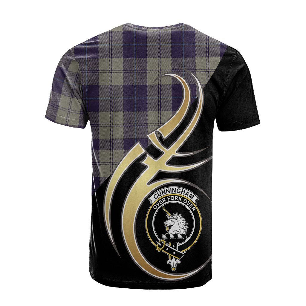 Cunningham Dress Blue Dancers Tartan T-shirt - Believe In Me Style