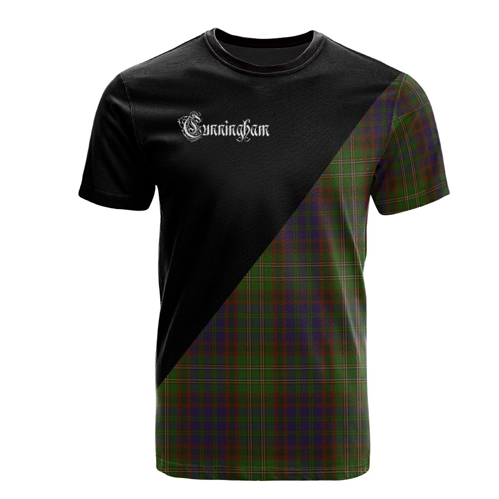 Cunningham Hunting Modern Tartan - Military T-Shirt