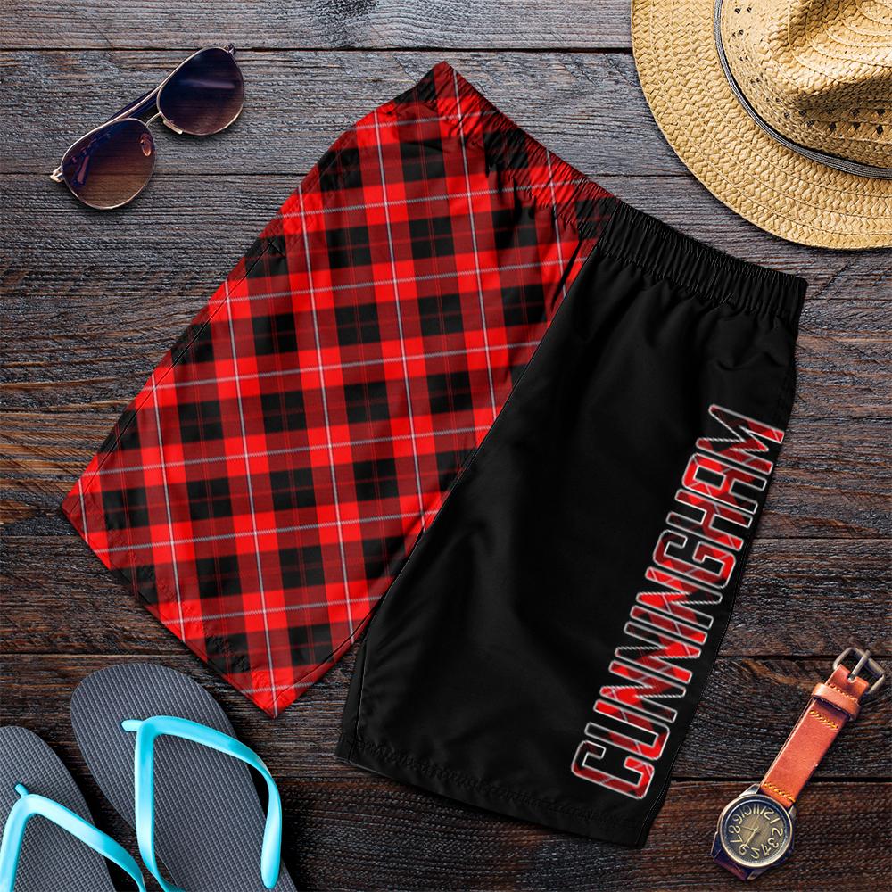 Cunningham Modern Tartan Crest Men's Short - Cross Style