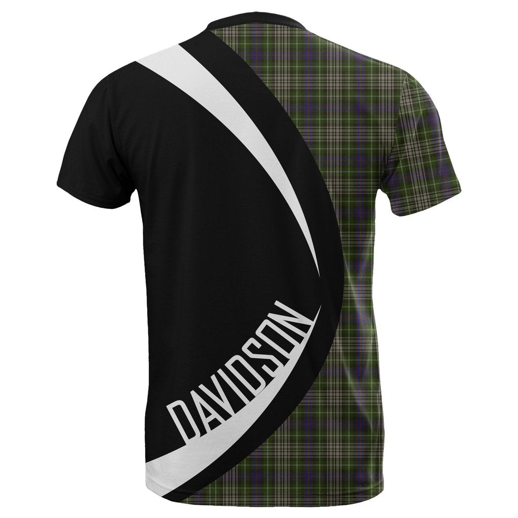 Davidson Tulloch Dress Tartan Crest Circle T-shirt