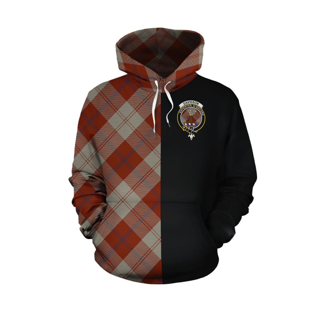 Davidson Dress Dancers Tartan Hoodie Half of Me - Cross Style