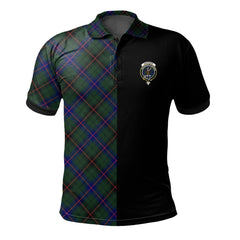 Davidson Modern Tartan Polo Shirt Half of Me - Cross Style