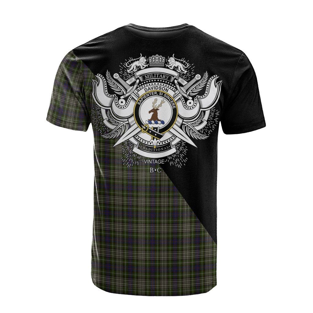 Davidson Tulloch Dress Tartan - Military T-Shirt