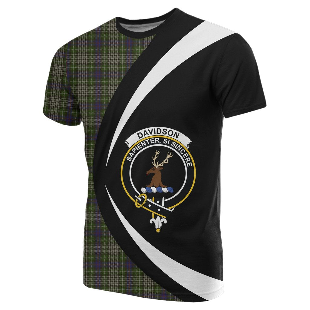 Davidson Tulloch Dress Tartan Crest Circle T-shirt